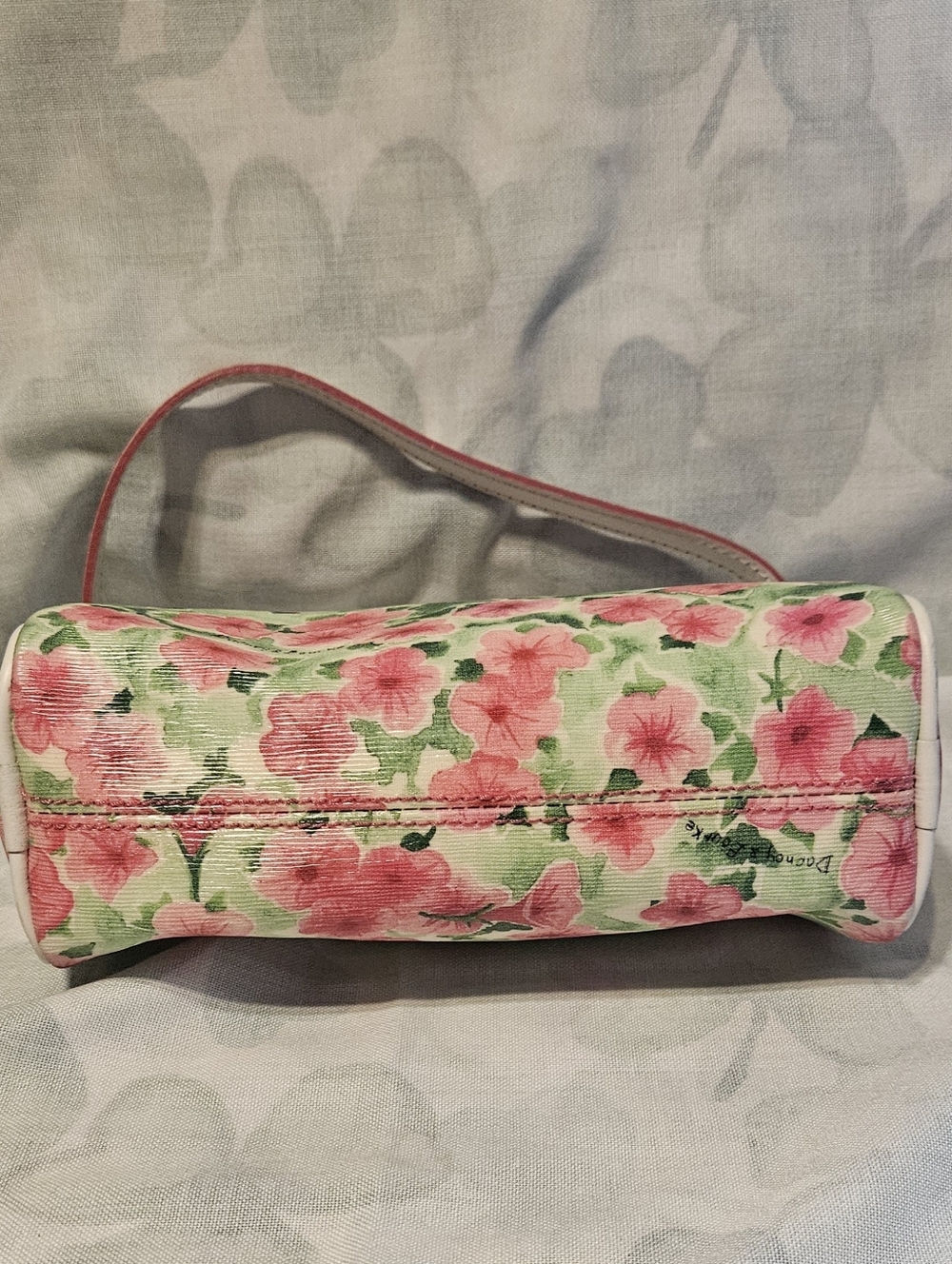 Dooney and Bourke Pink Petunias Mini Barrel Bag Large Slim Wristlet, Medium Case - Picture 4 of 12